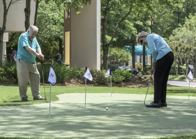 Delmar Gardens of Gwinnett putting green