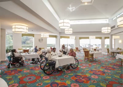 Delmar Gardens North dining area