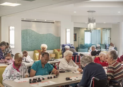 Delmar Gardens North residents doing activities