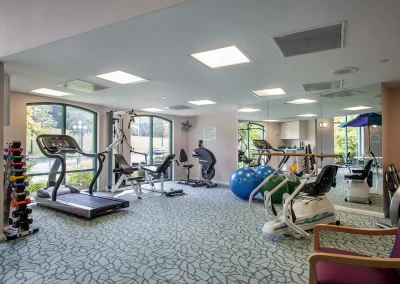 fitness center at the Garden Villas North