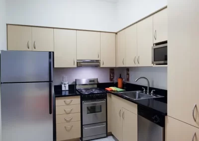 Apartment kitchen at Garden Villas of O'Fallon